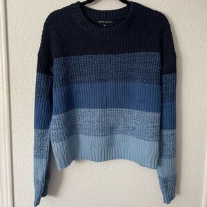 Love Ellie Striped Sweater - Navy and Light Blue